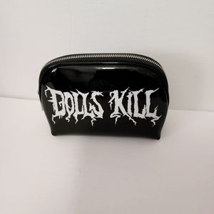 Dolls Kill Cosmetic bag - faux patent leather
